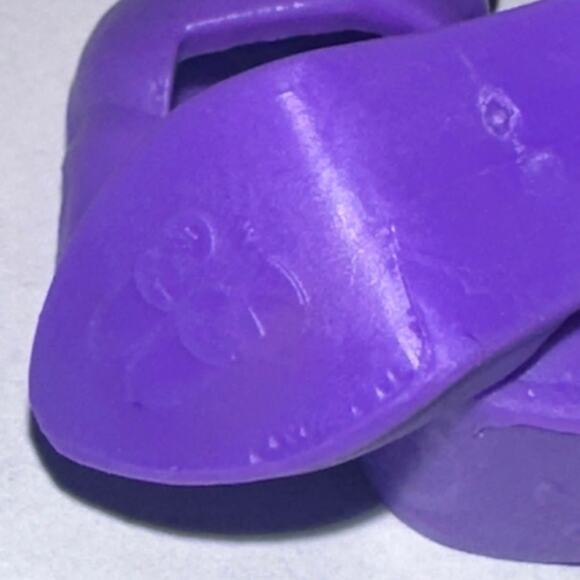 Mattel Barbie Doll Purple Strappy Closed Toe Heels Fashion Accessory Shoes - Picture 7 of 7